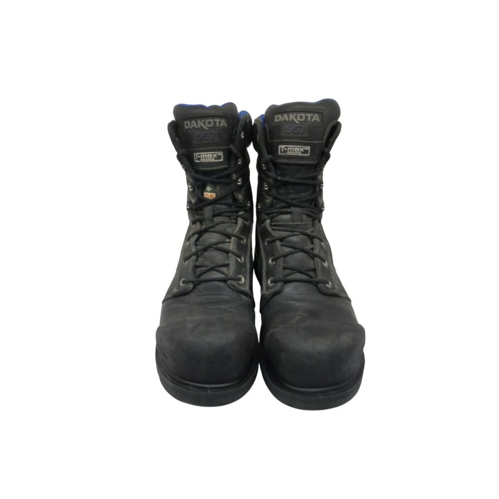 DAKOTA Men's 557 8" STCP HD3 Vibram Work Boots Black Size 12M - Picture 2 of 8